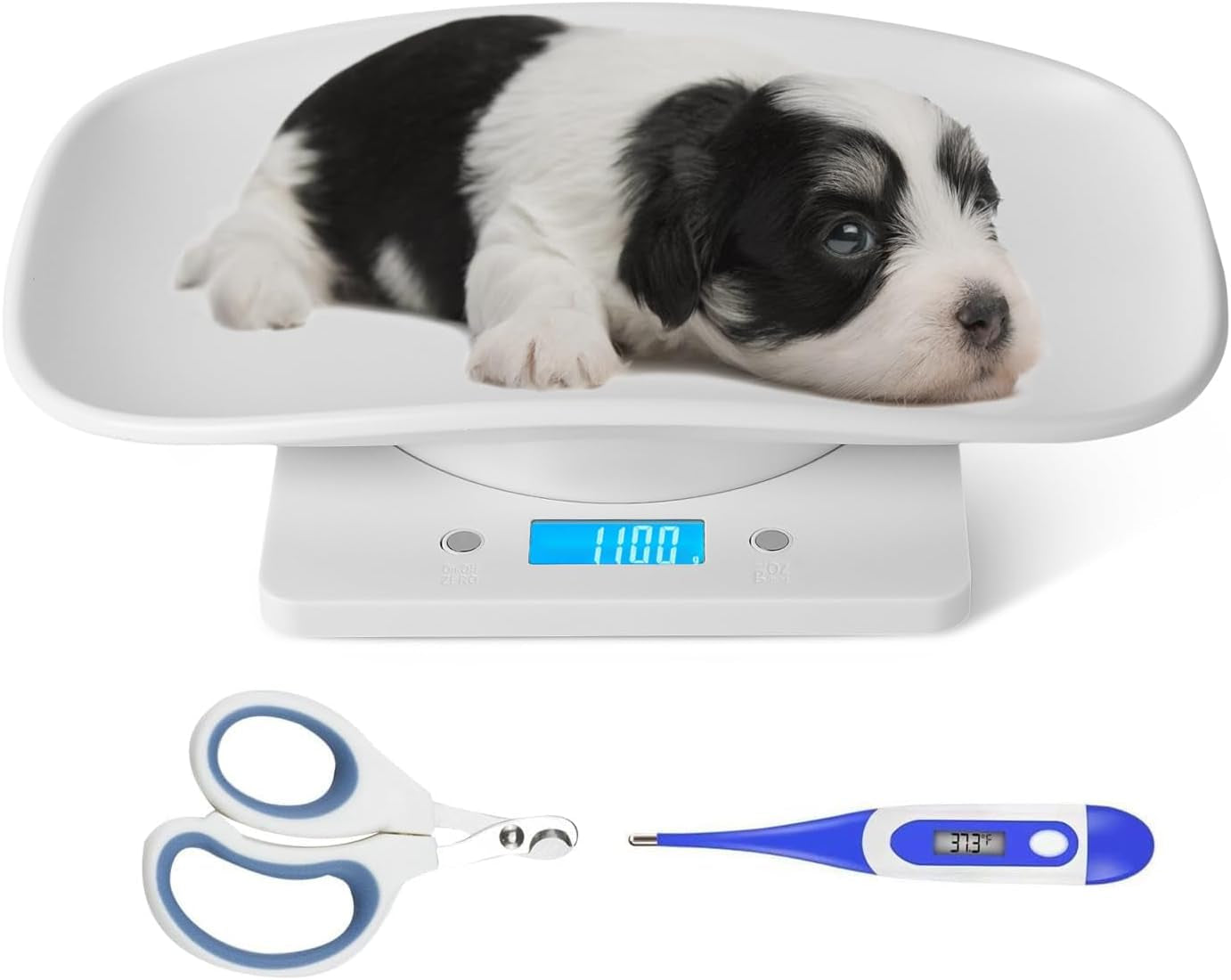 Digital Pet Scale, Multi-Function LCD Scale Digital Weight, Perfect for Puppy/Kitten/Hamster/Hedgehog/Food