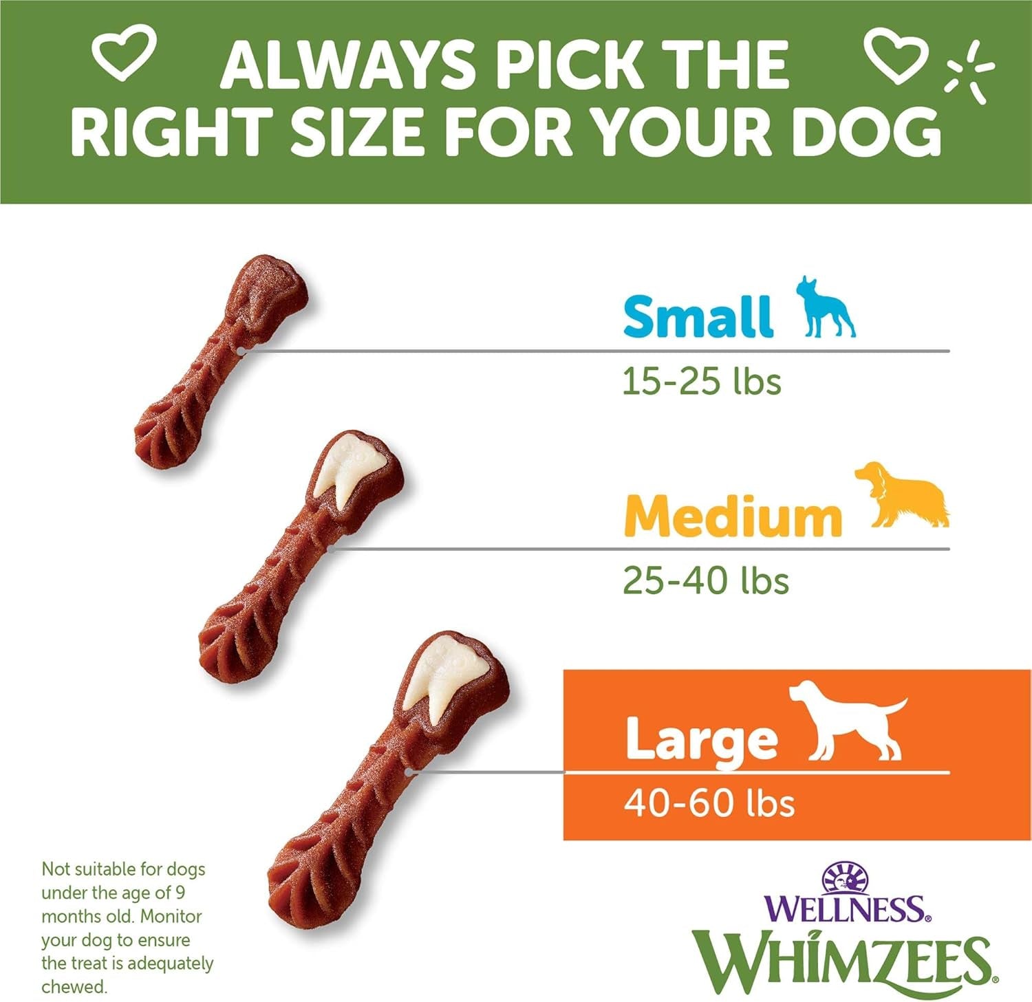 WHIMZEES by Wellness Long Lasting Dog Chews Value Box: All Natural Grain Free Treats to Help Clean Teeth & Reduce Plaque & Tartar - for Dogs 40-60 Lbs