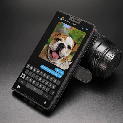 Hidden Message Of English Bulldog - Playful Wallet Phone Case V1