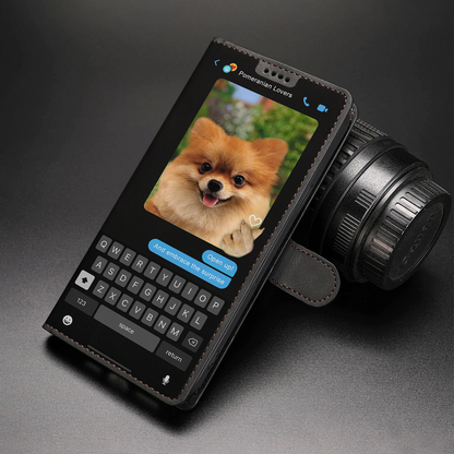 Hidden Message Of Pomeranian - Playful Wallet Phone Case V1