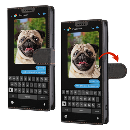 Hidden Message Of Pug - Playful Wallet Phone Case V1