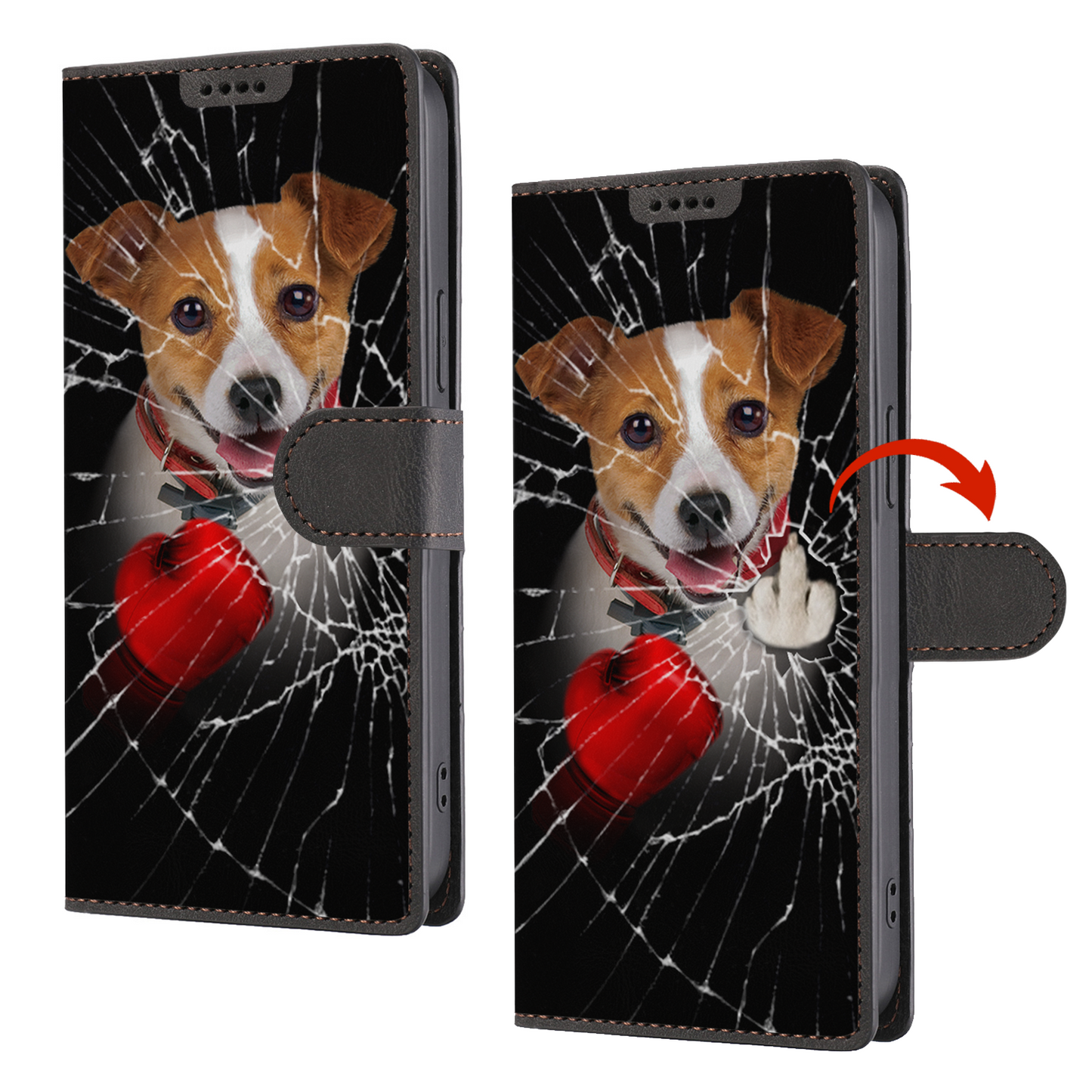 Knock You Out, Jack Russell Terrier - Wallet Phone Case V1