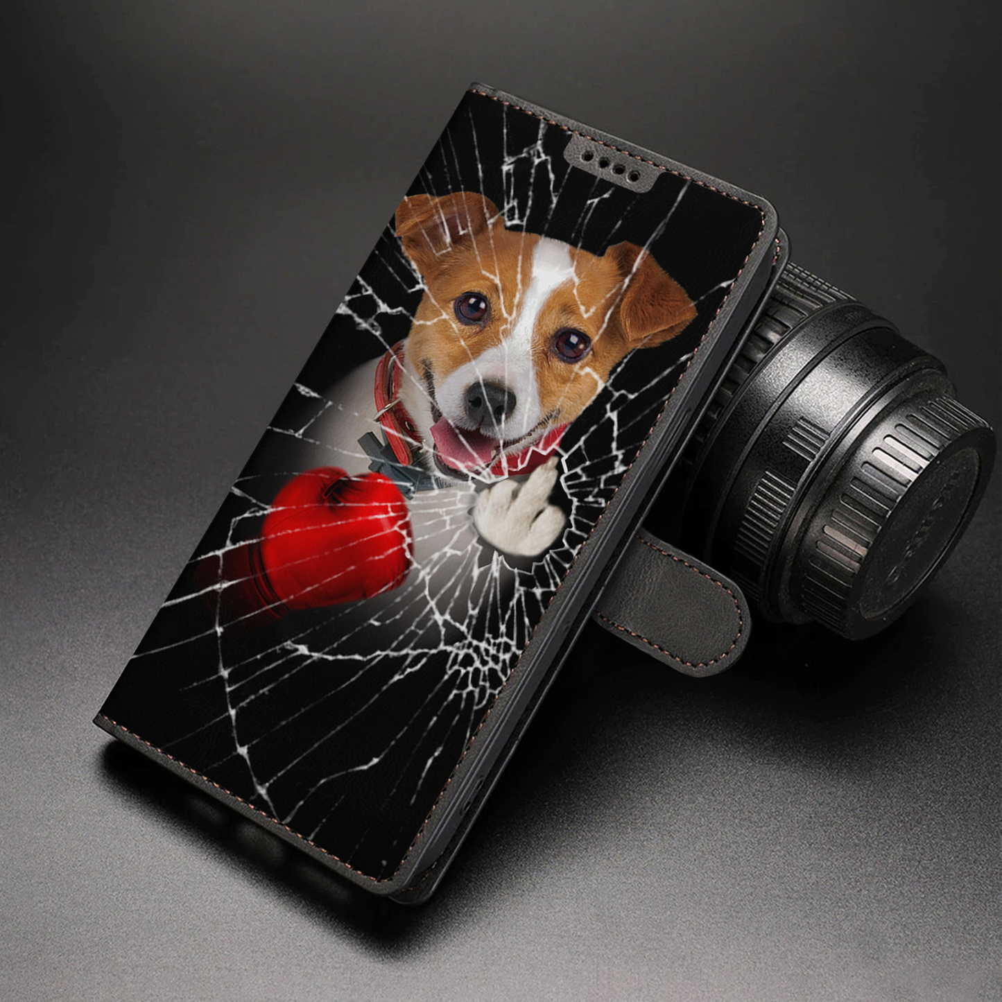 Knock You Out, Jack Russell Terrier - Wallet Phone Case V1