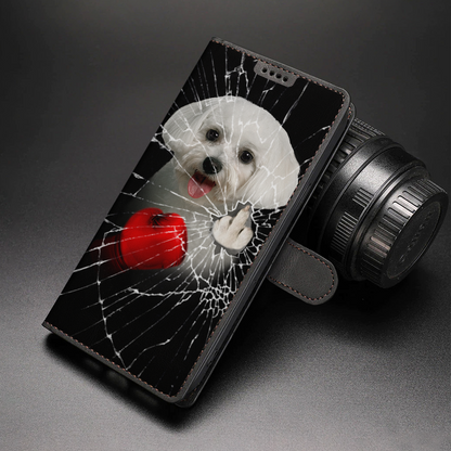 Knock You Out, Maltese - Wallet Phone Case V1