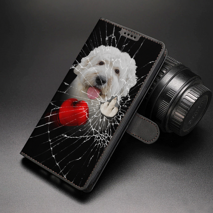 Knock You Out, Old English Sheepdog - Brieftaschen-Telefonhülle V1