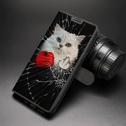 Knock You Out, Persian Cat - Wallet Phone Case V1