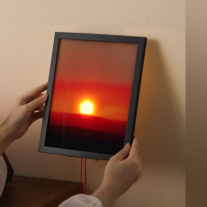 Sunrise & Sunset Personalized Photo Light Frame