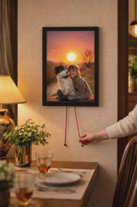 Sunrise & Sunset Personalized Photo Light Frame