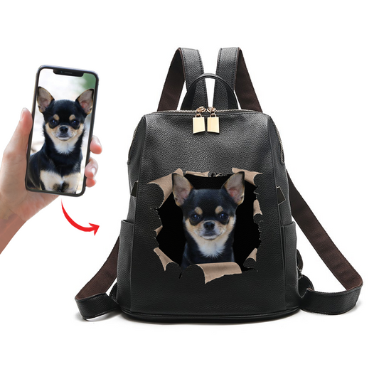 Go Out Together - Personalized Backpack With Your Pet's Photo V2