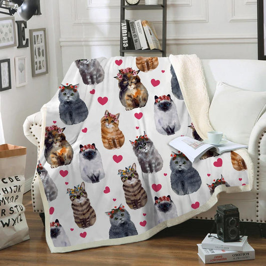 Cute Cat - Blanket V4