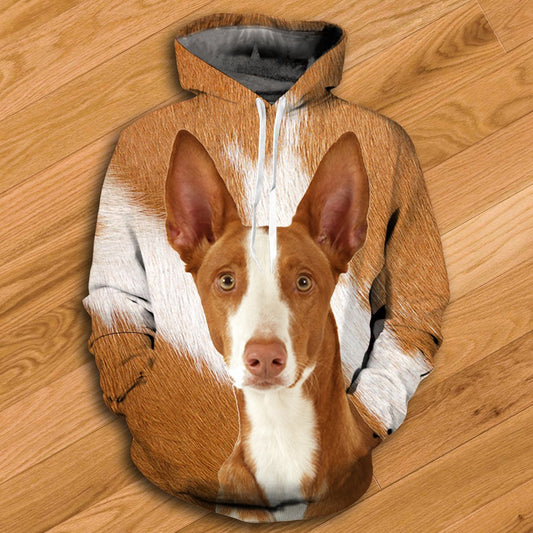 Ibizan Hound Hoodie - All Over