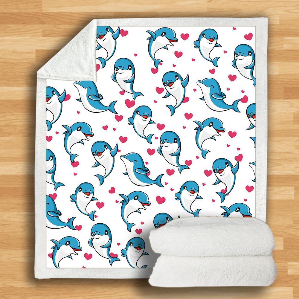 Cute Dolphin - Blanket V1