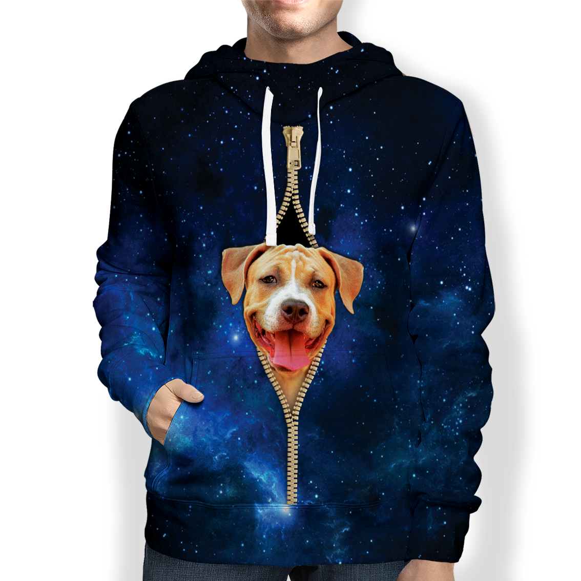 American Pit Bull Terrier Galaxy Hoodie V1