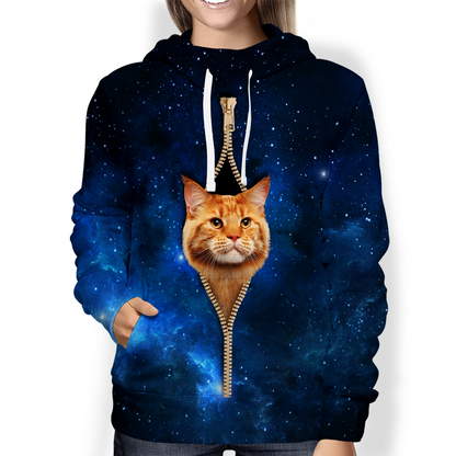 Maine Coon Cat Galaxy Hoodie V1