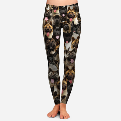 You Will Have A Bunch Of American Akitas - Leggings V1