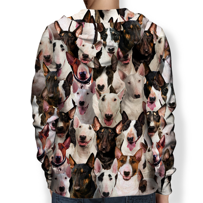 Vous aurez un tas de Bull Terriers - Sweat à capuche V1