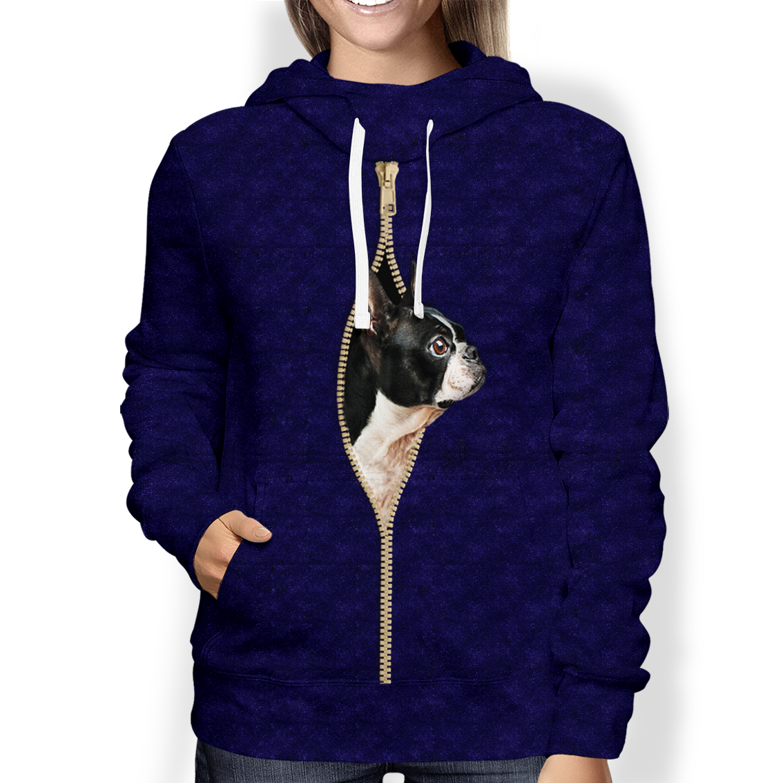 I'm With You - Boston Terrier Hoodie V2