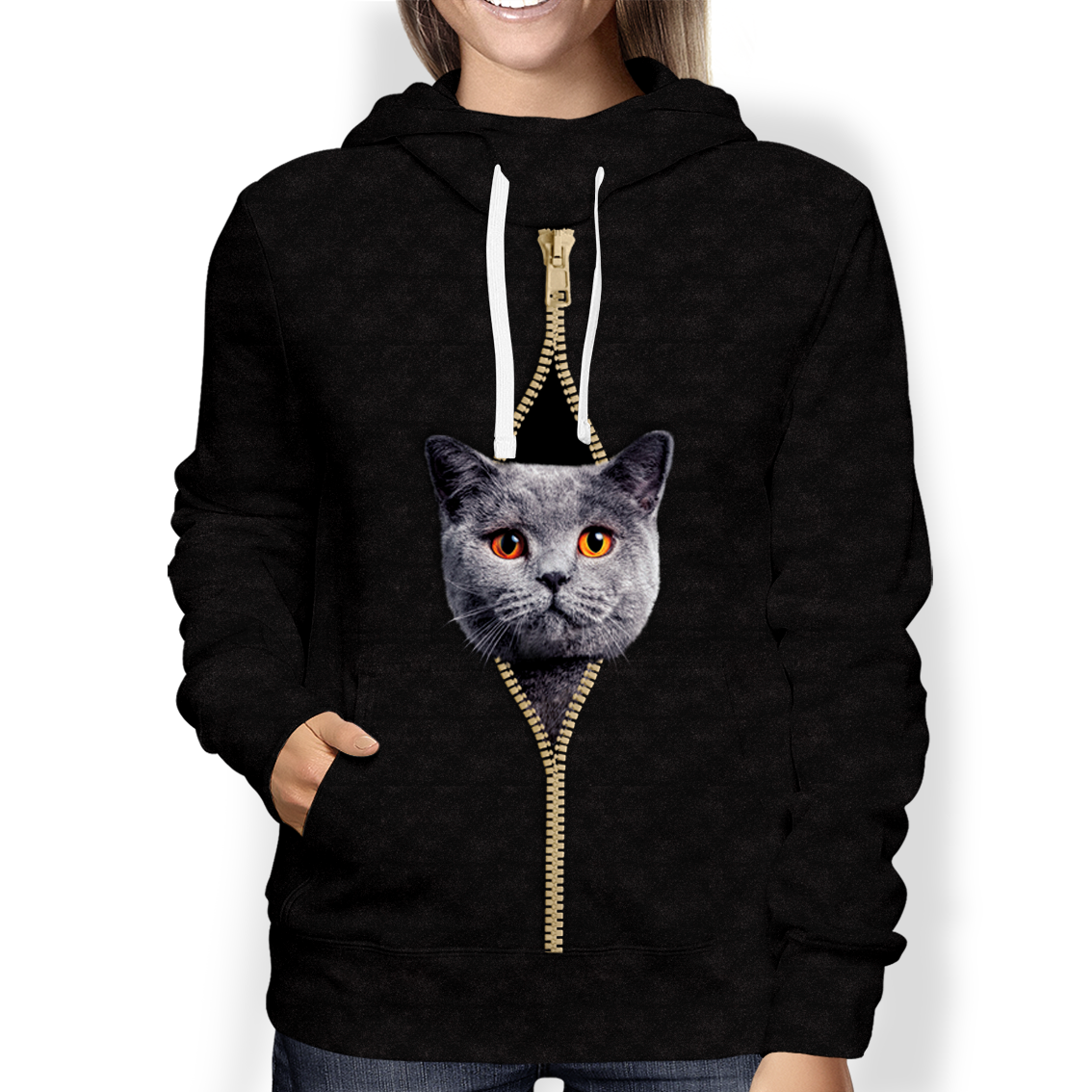 I'm With You - British Shorthair Cat Hoodie V1