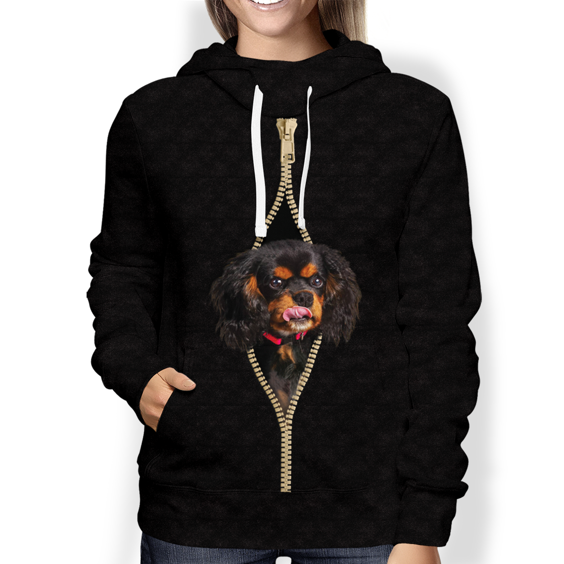 I'm With You - Cavalier King Charles Spaniel Hoodie V5
