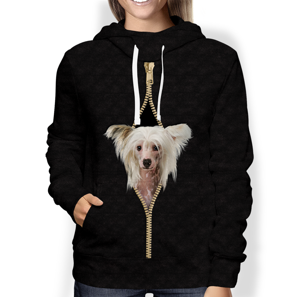 I'm With You - Chinese Crested Hoodie V2