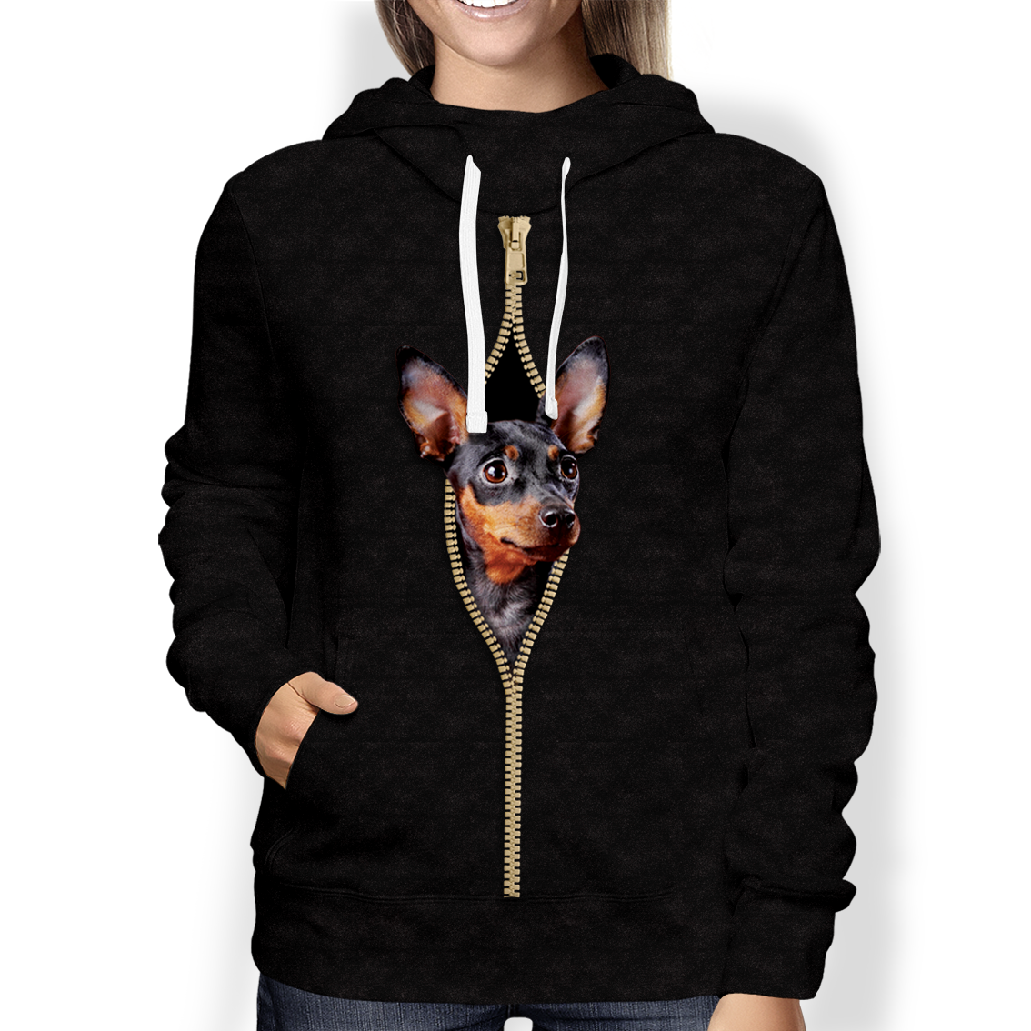 I'm With You - Miniature Pinscher Hoodie V4