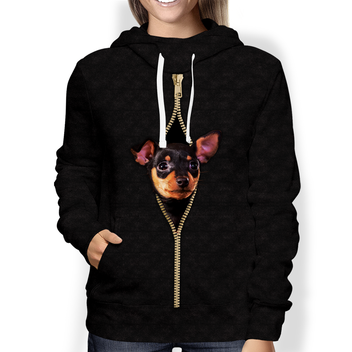I'm With You - Miniature Pinscher Hoodie V2