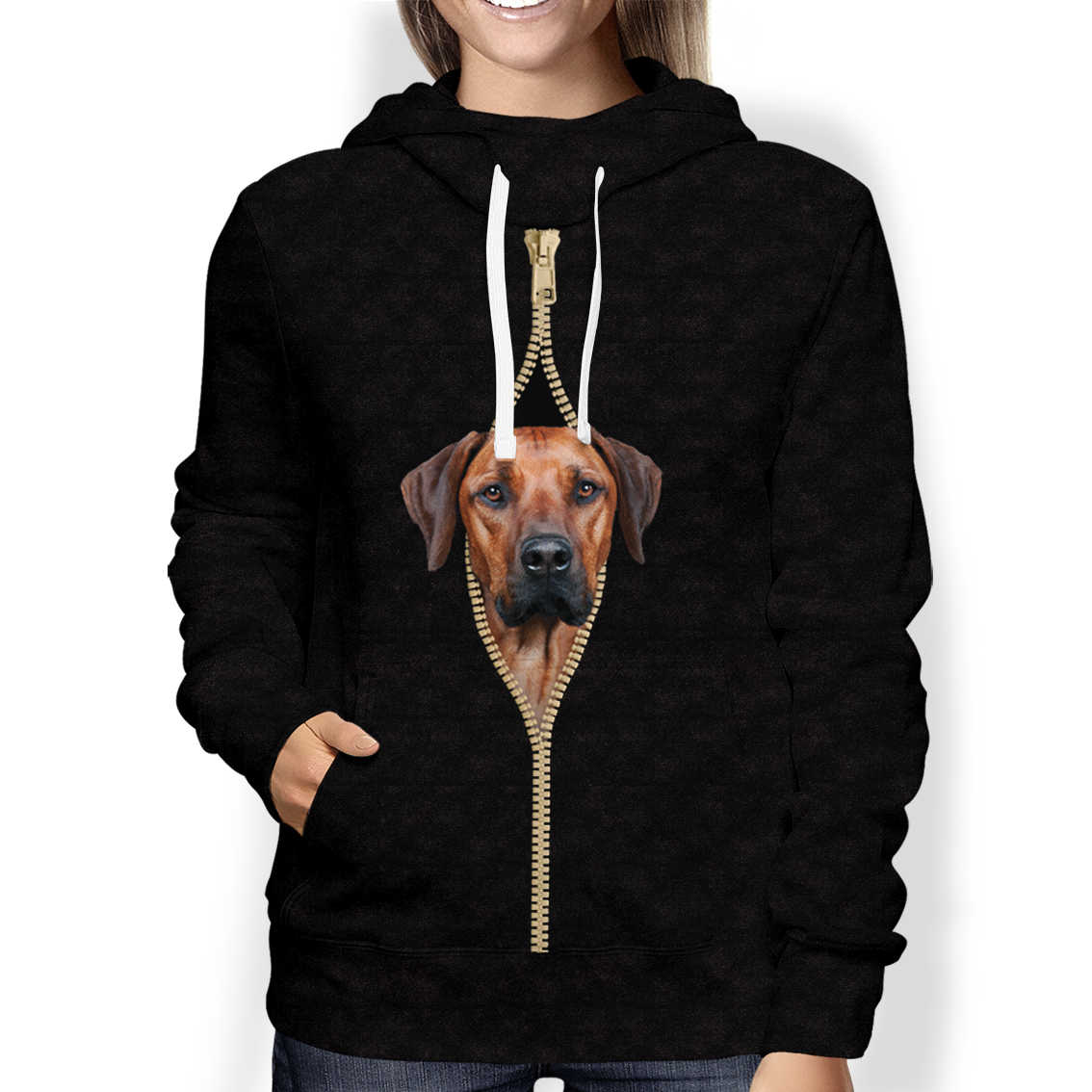 Rhodesian Ridgeback Clothes I'm With You - Rhodesian Ridgeback Hoodie V3 – Follus