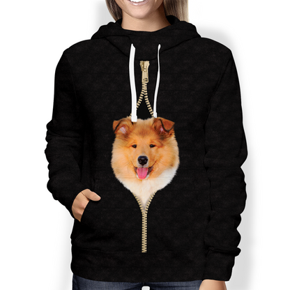 I'm With You - Rough Collie Hoodie V3