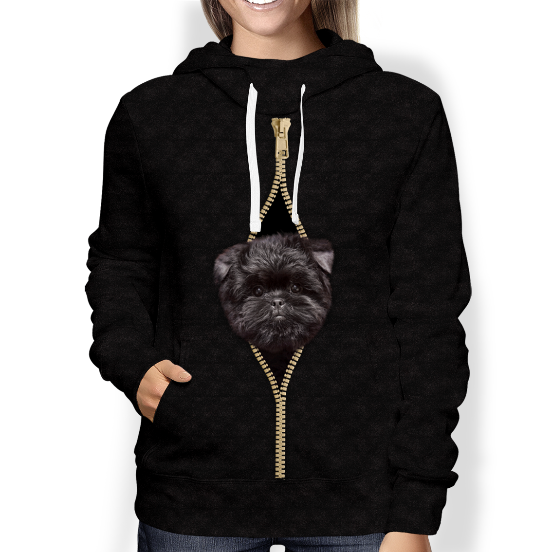 I'm With You - Affenpinscher Hoodie V2