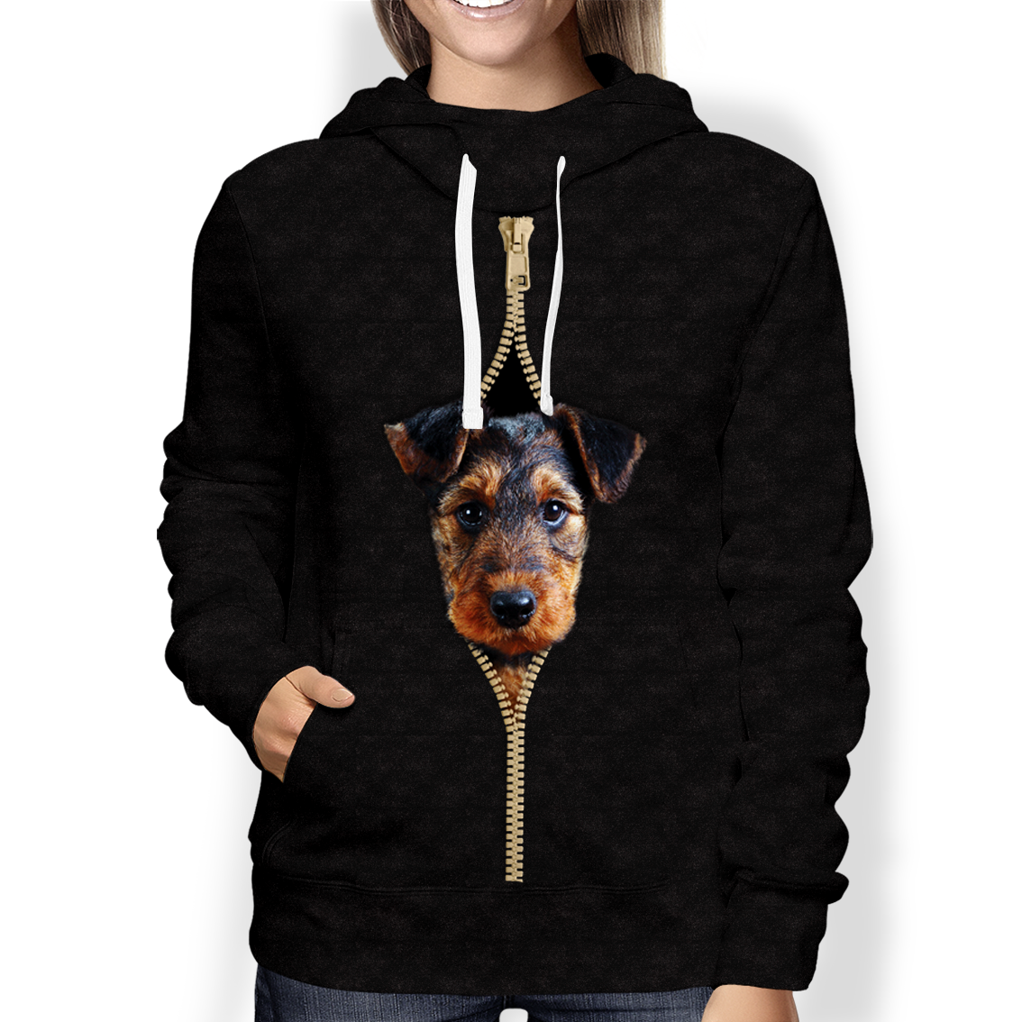 I'm With You - Airedale Terrier Hoodie V2