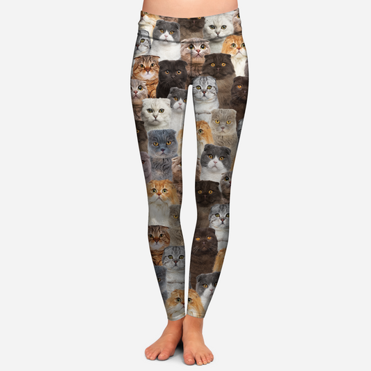 You Will Have A Bunch Of Scottish Fold Cats - Leggings V1