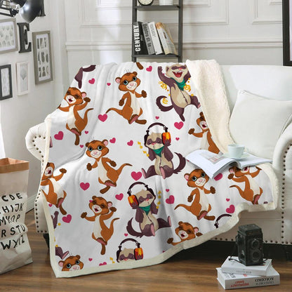 Cute Ferret - Blanket V1