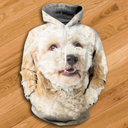 Pudel-Mischlings-Hoodie – überall