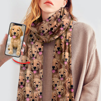 Ein Haufen – personalisierter Schal mit dem Foto Ihres Haustieres