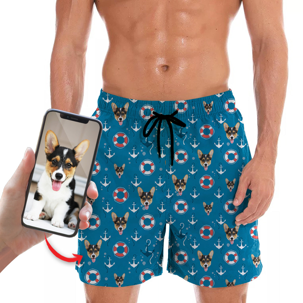 Personalized Hawaiian Shorts With Your Pet's Photo V1