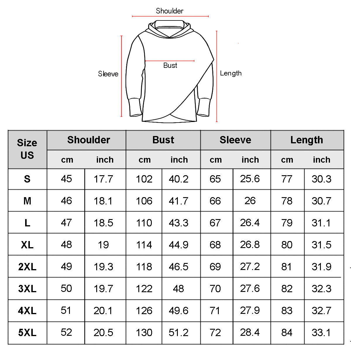 Ein Haufen amerikanischer Akitas - Fashion Long Hoodie V1
