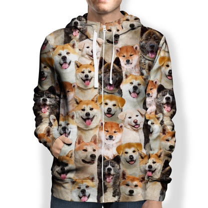 Sie werden einen Haufen Akita Inus haben - Hoodie V1