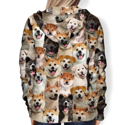 You Will Have A Bunch Of Akita Inus - Hoodie V1