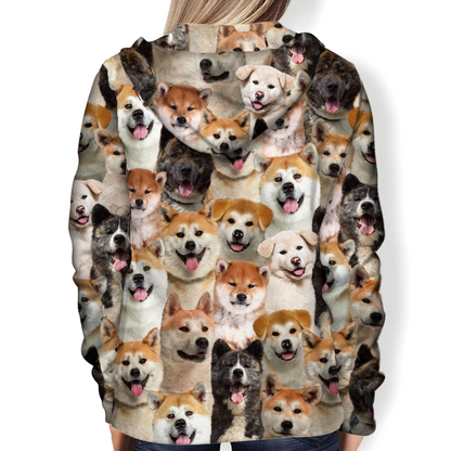 Sie werden einen Haufen Akita Inus haben - Hoodie V1