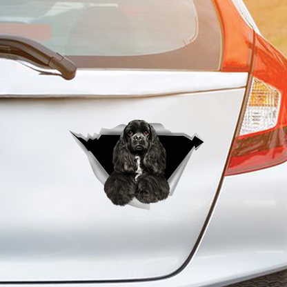 We Like Riding In Cars - American Cocker Spaniel Car/ Door/ Fridge/ Laptop Sticker V1