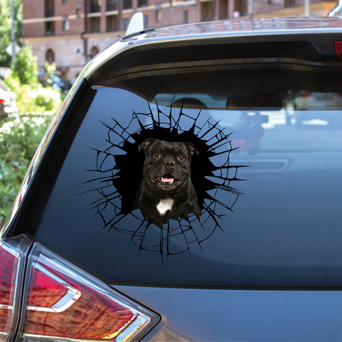 Get In - It's Time For Shopping - American Staffordshire Terrier Car/ Door/ Fridge/ Laptop Sticker V1