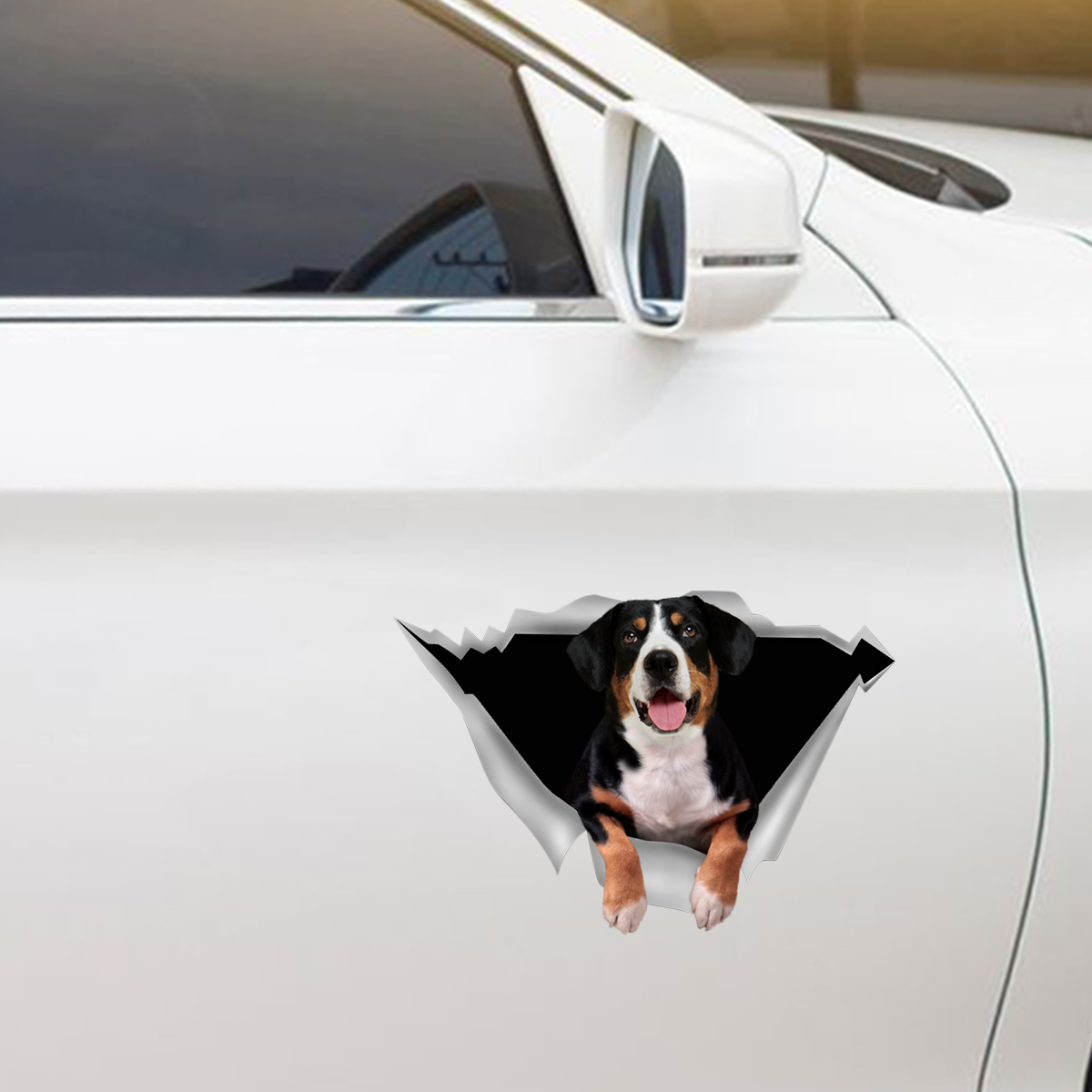 We Like Riding In Cars - Appenzeller Sennenhund Car/ Door/ Fridge/ Laptop Sticker V1