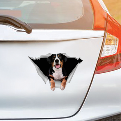 We Like Riding In Cars - Appenzeller Sennenhund Auto-/Tür-/Kühlschrank-/Laptop-Aufkleber V1