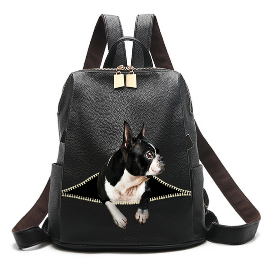 Boston Terrier Backpack V1