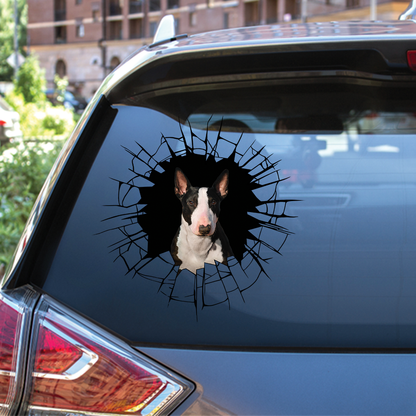 Get In - It's Time For Shopping - Bull Terrier Car/ Door/ Fridge/ Laptop Sticker V2