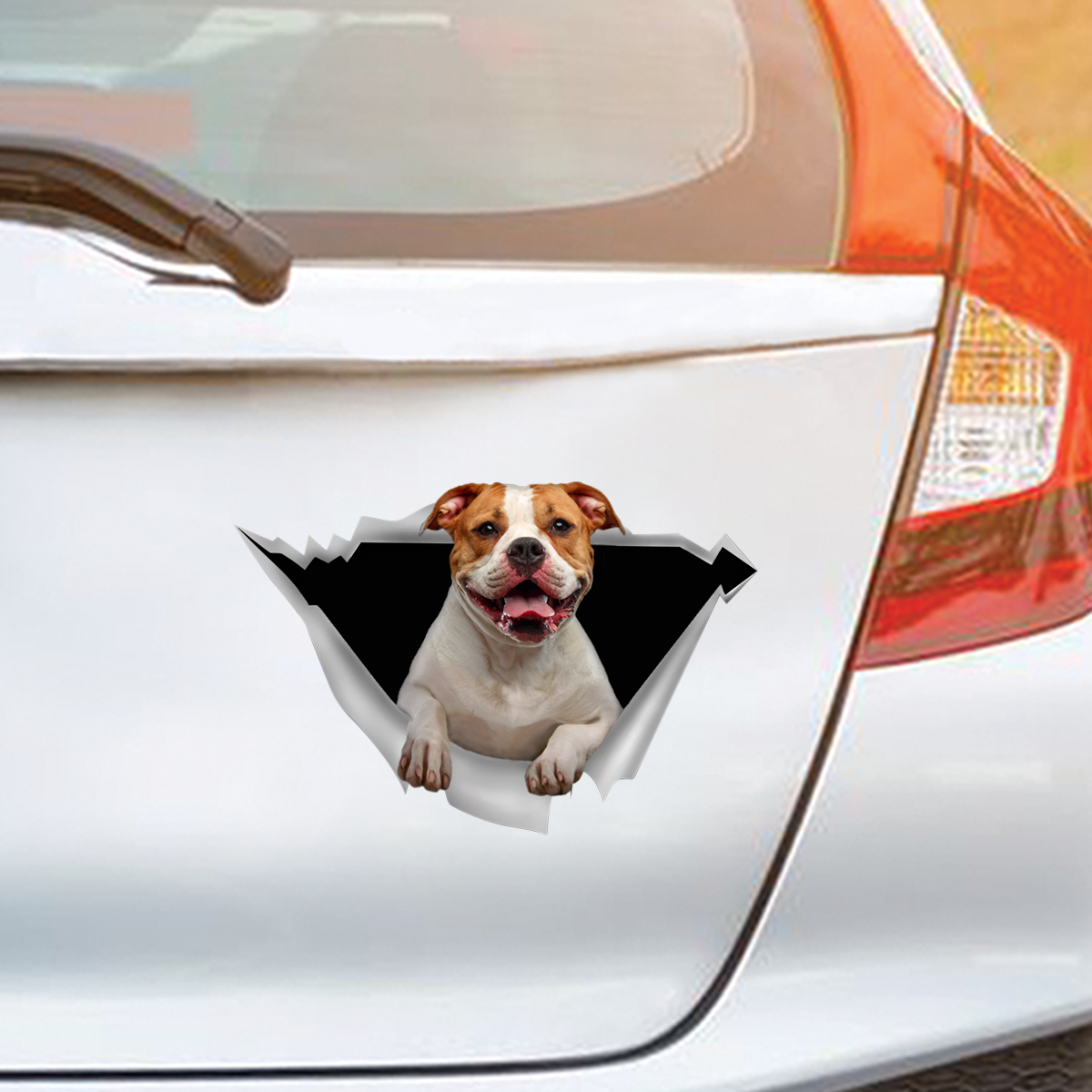 We Like Riding In Cars - American Bulldog Car/ Door/ Fridge/ Laptop Sticker V1