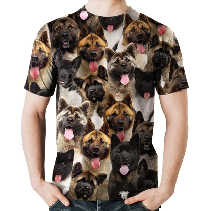 You Will Have A Bunch Of American Akitas - T-Shirt V1