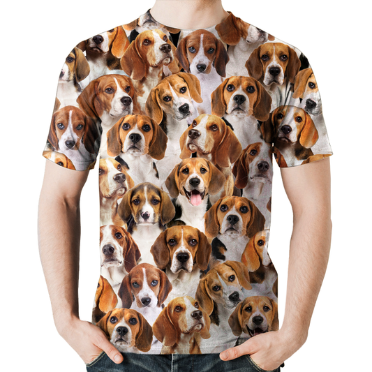 Vous aurez une bande de beagles - T-Shirt V1