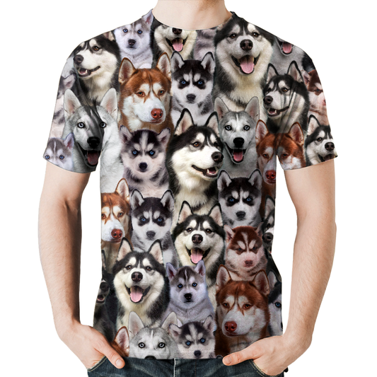 Vous aurez une bande de Huskies - T-Shirt V1