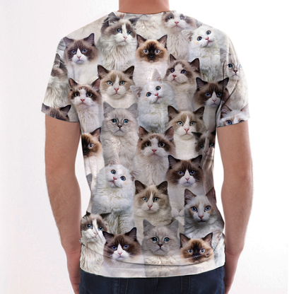Vous aurez une bande de chats Ragdoll - T-Shirt V1